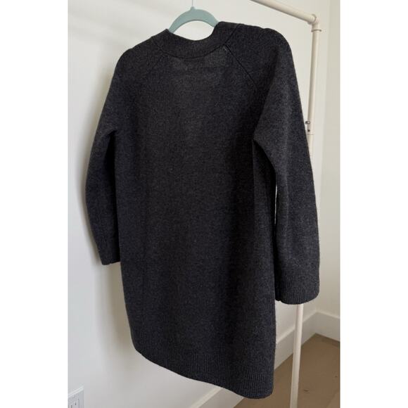 SEZANE QUITTERIE DRESS Size XS Charcoal Grey - Picture 4 of 9